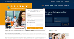 Desktop Screenshot of brightintleducation.com