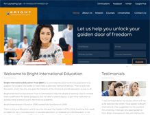 Tablet Screenshot of brightintleducation.com